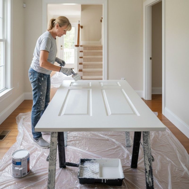 Interior Door Staining
