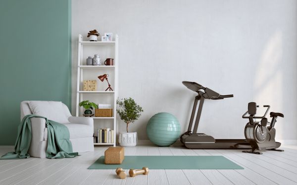 Home Fitness Center Painting